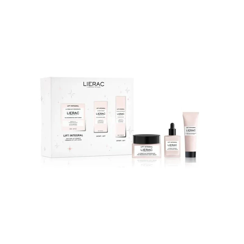 LIERAC LIFT INTEGRAL COFANETTO NATALE LIFT INTEGRAL CREMA NOTTE RIGENERANTE 50ML + SIERO 15ML & CREMA GIORNO 25ML IN OMAGGIO 3 LIERAC LIFT INTEGRAL COFANETTO NATALE LIFT INTEGRAL CREMA NOTTE RIGENERANTE 50ML + SIERO 15ML & CREMA GIORNO 25ML IN OMAGGIO