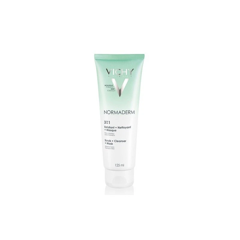 Vichy Linea Normaderm Tri-Activ 3 In 1 Detergente Esfoliante Maschera 125 Ml 3 Vichy Linea Normaderm Tri-Activ 3 In 1 Detergente Esfoliante Maschera 125 Ml